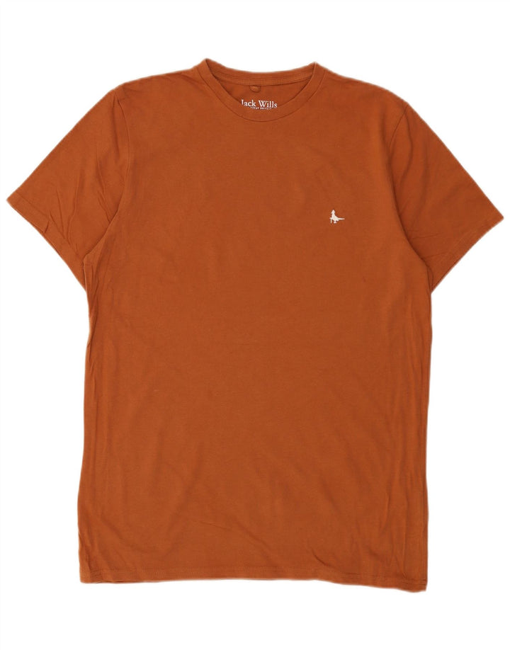 Camiseta masculina de ajuste clássico JACK WILLS algodão marrom médio