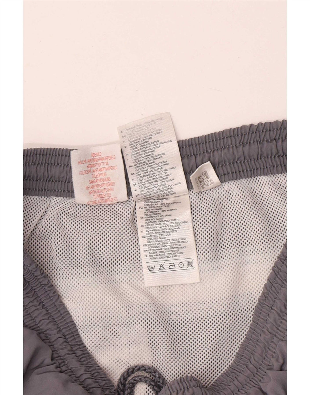 Shorts de natação Adidas meninos 15-16 anos cinza colorblock poliéster