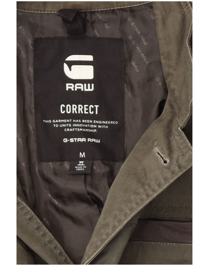 Jaqueta utilitária masculina G-Star UK 38 médio cáqui