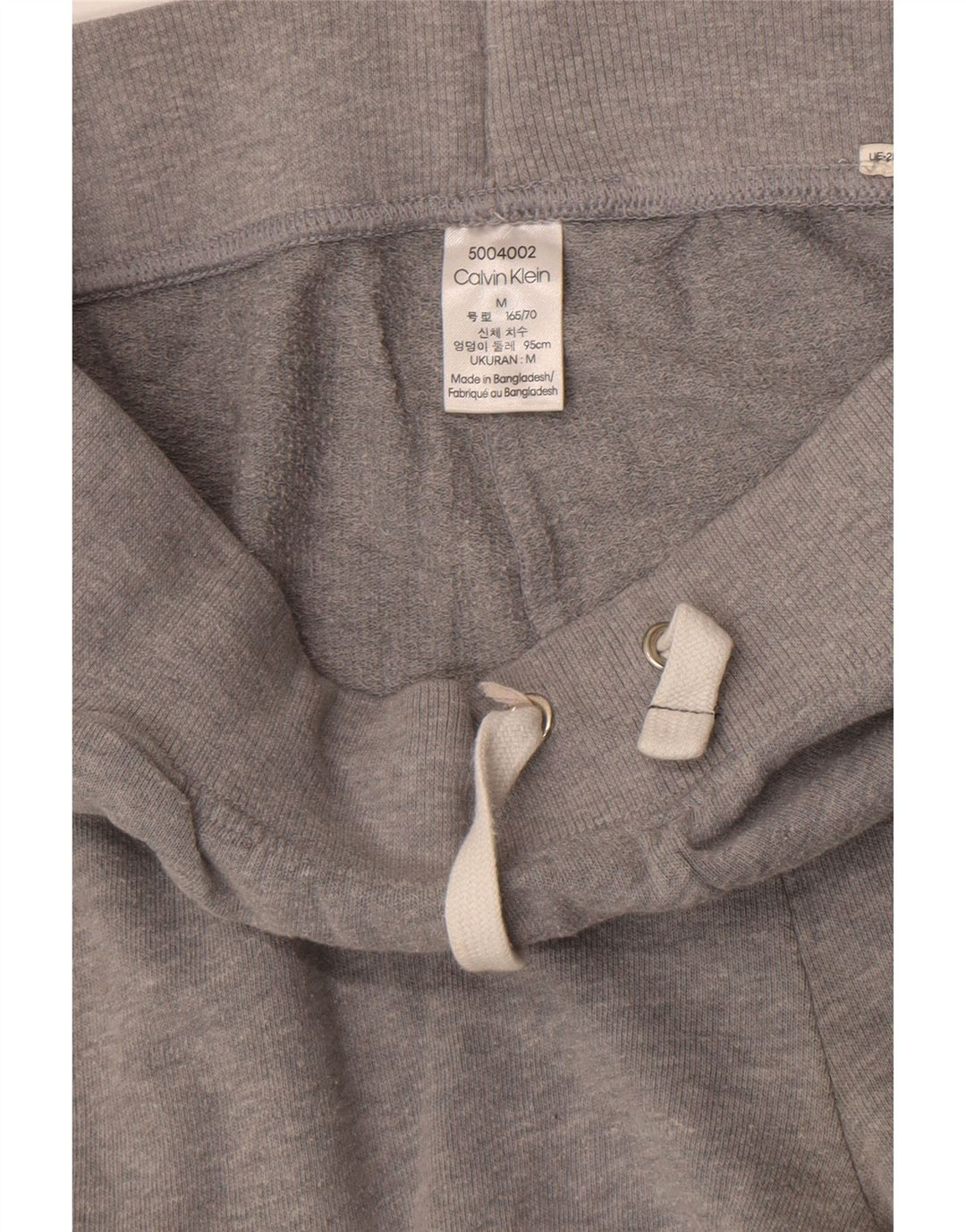 Calvin Klein Calça feminina de treino gráfico Joggers UK 14 cinza médio