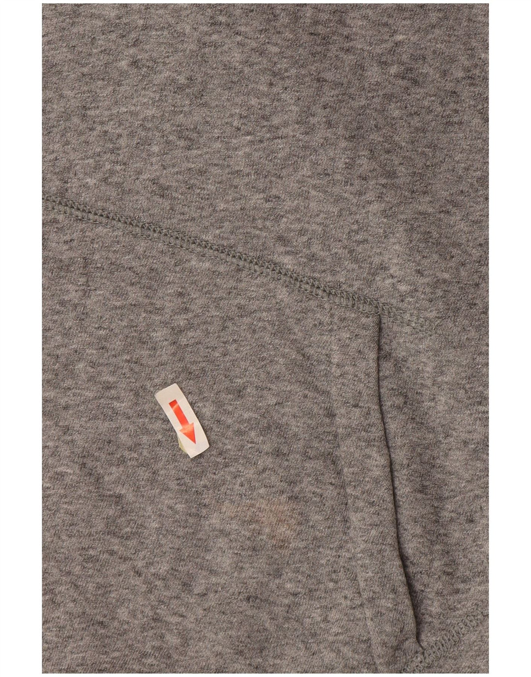 Suéter com capuz gráfico masculino Levi's algodão manchado cinza médio