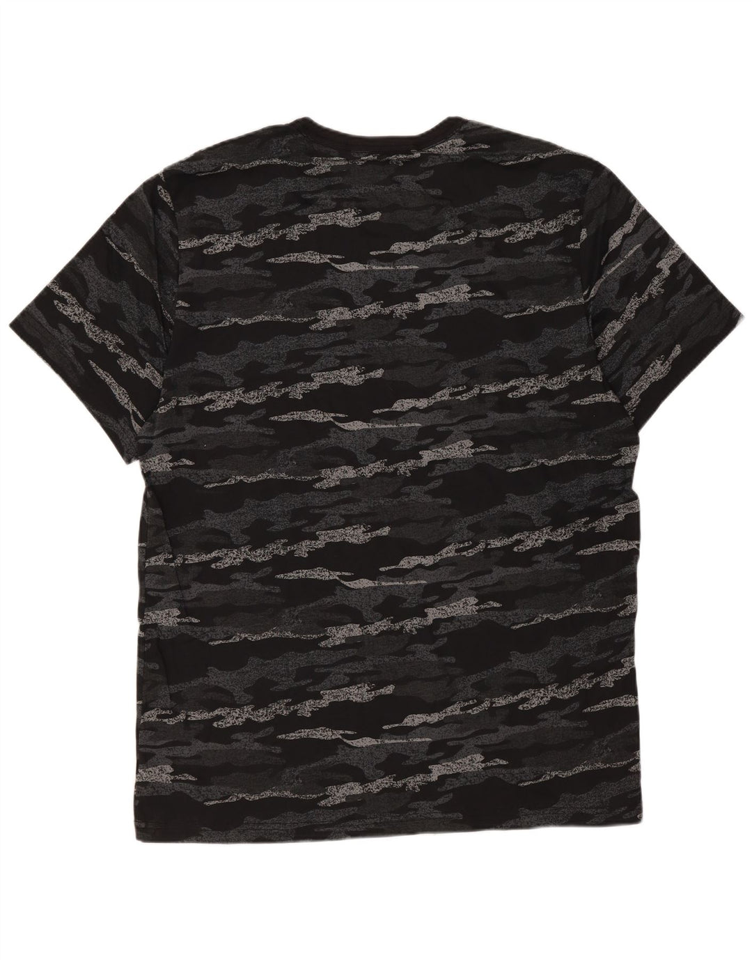 Camiseta masculina Calvin Klein com estampa gráfica, algodão camuflado preto médio