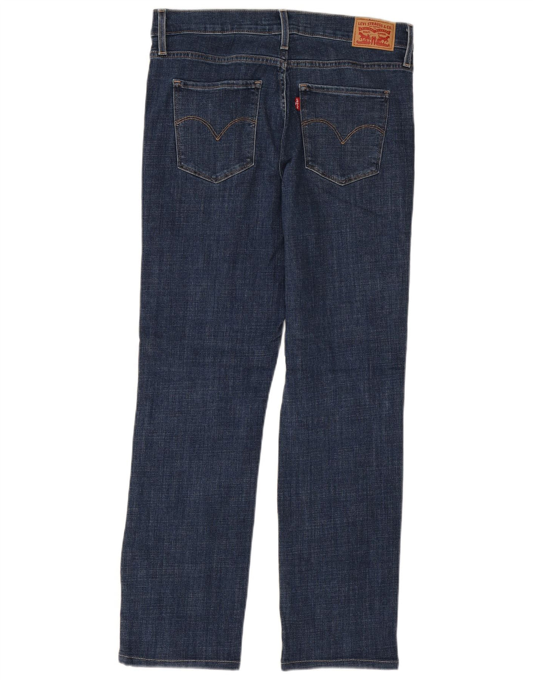 Calça jeans feminina LEVI'S 314 Shaping Straight W30 L29 azul marinho algodão