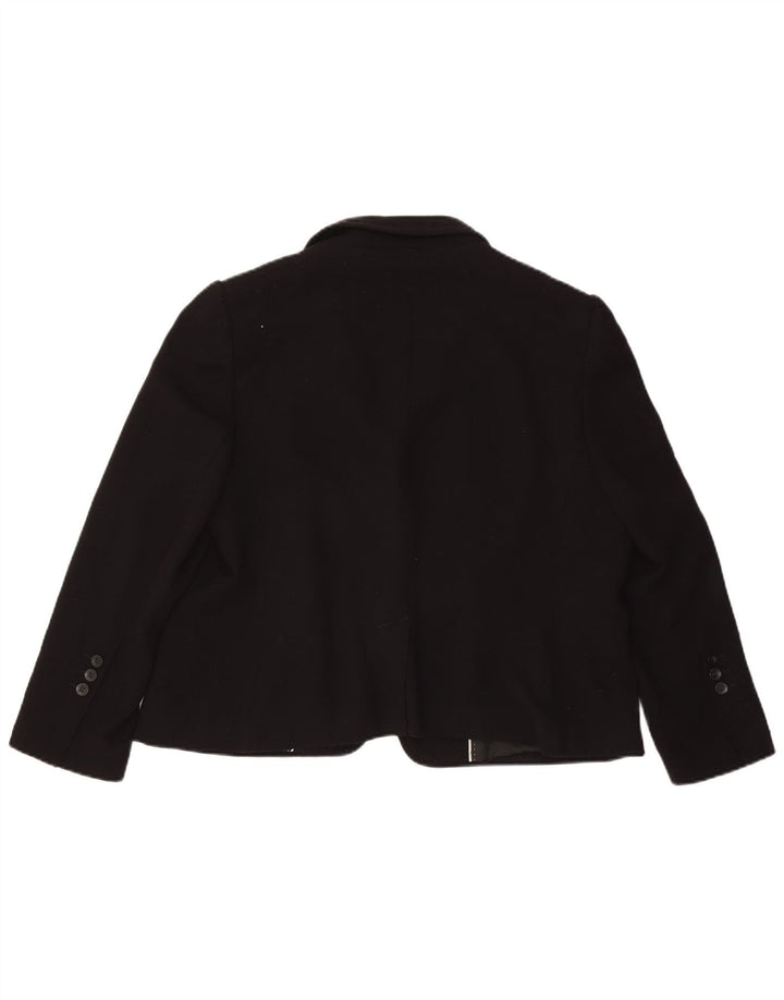 Jaqueta blazer feminina Marks & Spencer com 1 botão Reino Unido 22 3XL preta