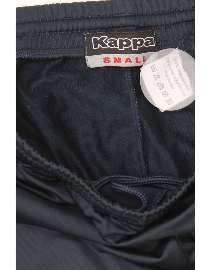 Calça de treino masculina Kappa pequena azul marinho poliéster