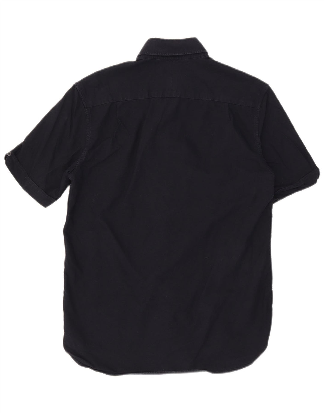 FRED PERRY Camisa masculina de manga curta pequena algodão azul marinho