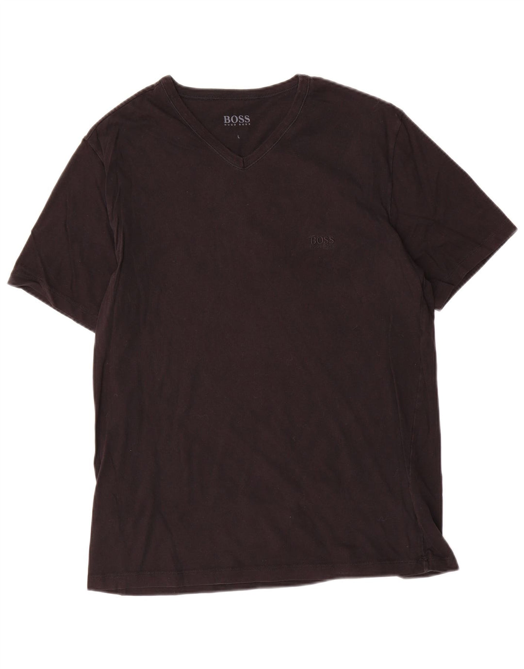 Camiseta masculina Hugo Boss grande algodão preto