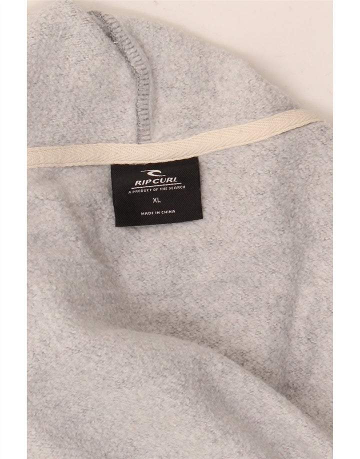 Suéter com capuz gráfico masculino Rip Curl XL cinza colorblock