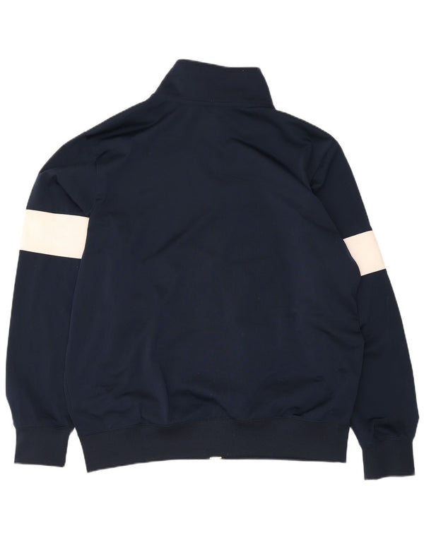 Jaqueta masculina Nike Regular Fit agasalho grande bloco colorido azul marinho