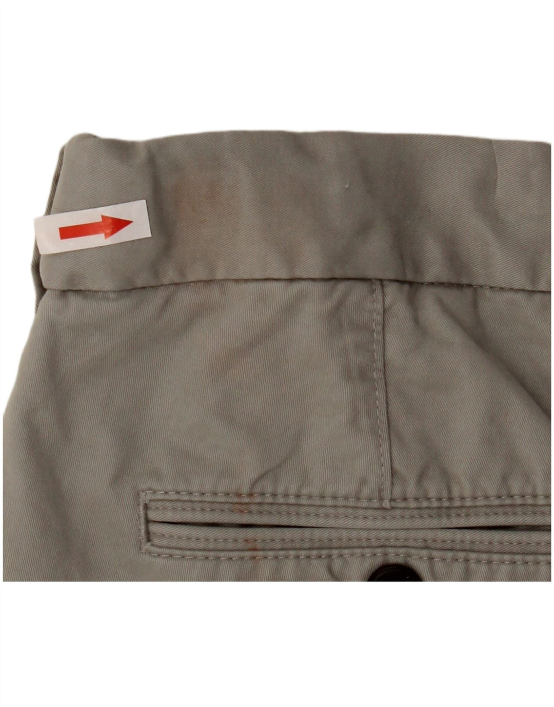 Shorts chino masculino Marks & Spencer W34 grande algodão cinza