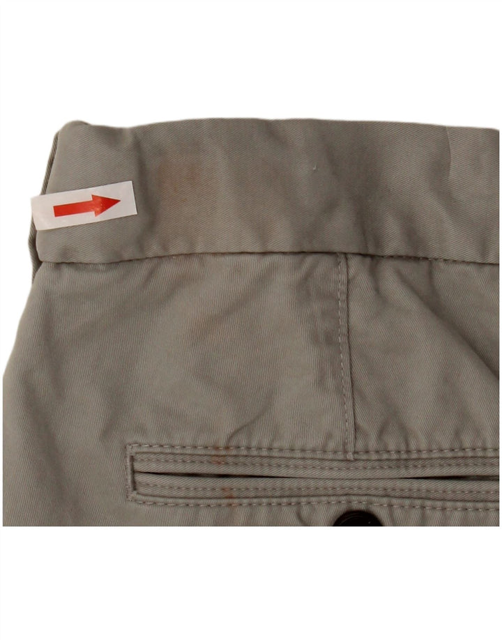 Shorts chino masculino Marks & Spencer W34 grande algodão cinza