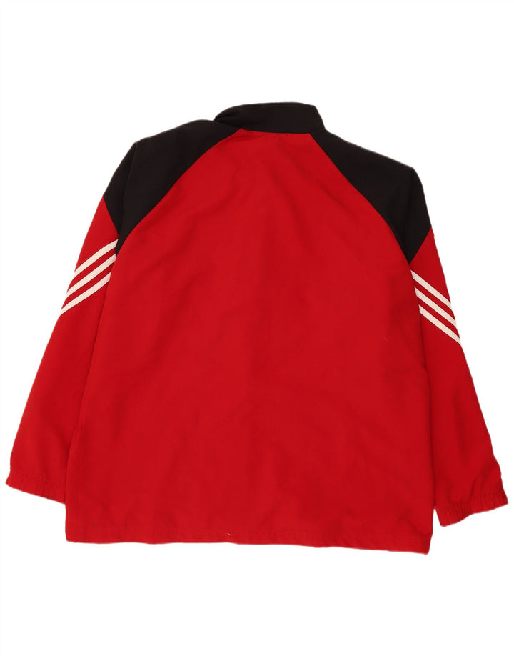 Adidas Mens Treino Top Jacket 2XL Vermelho Colorblock Poliéster
