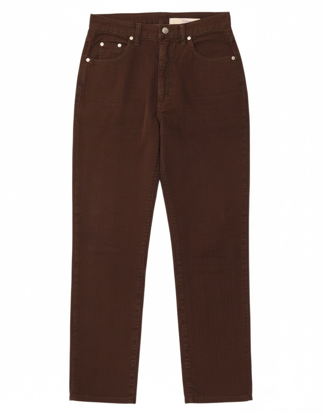 Calça casual feminina SWISH cônica W27 L27 algodão marrom