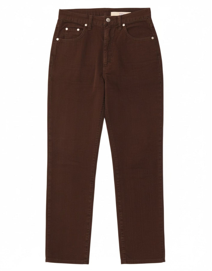 Calça casual feminina SWISH cônica W27 L27 algodão marrom