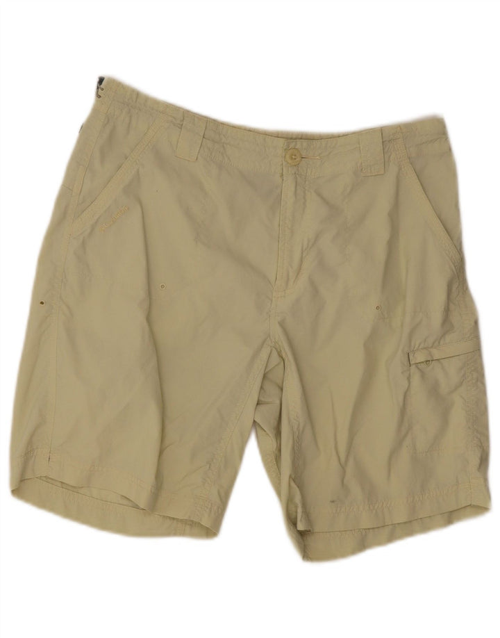 Columbia Womens Titanium Cargo Shorts US 8 Médio W30 Nylon Verde