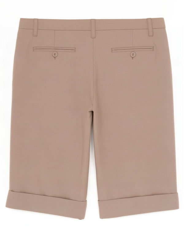 Shorts casuais femininos White Stuff UK 14 grandes W32 linho cinza