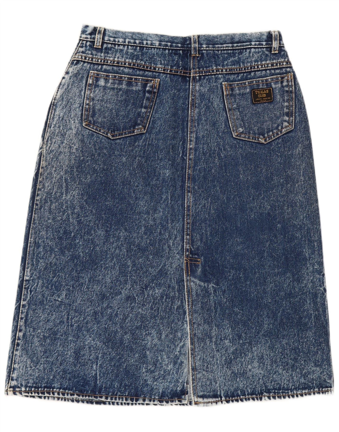 Saia jeans feminina VINTAGE W32 grande azul