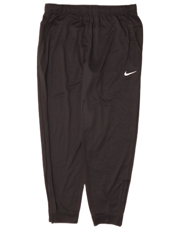 Calça de treino masculina Nike joggers grande poliéster preto