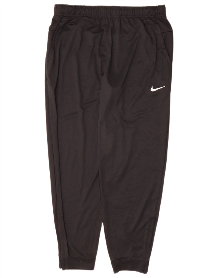Calça de treino masculina Nike joggers grande poliéster preto