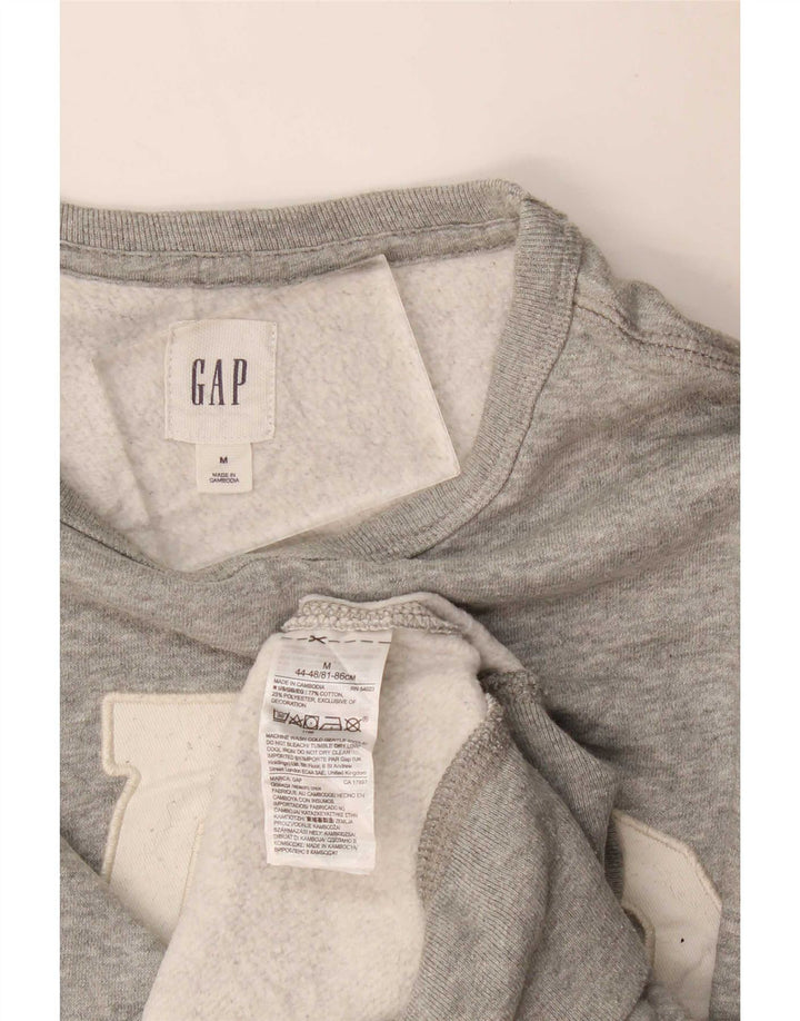 Suéter gráfico feminino Gap UK 14 cinza médio