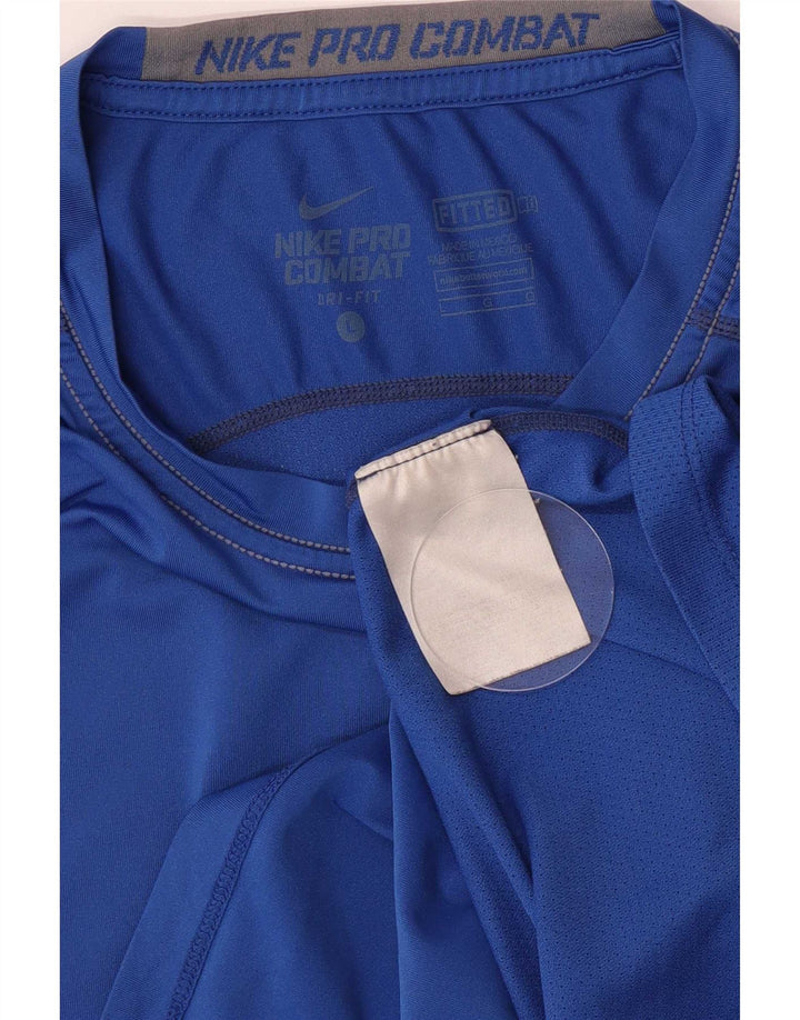 Camiseta Nike Masculina Dri Fit Top Grande Azul Poliéster