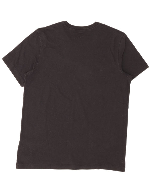 Camiseta gráfica masculina Nike grande algodão preto