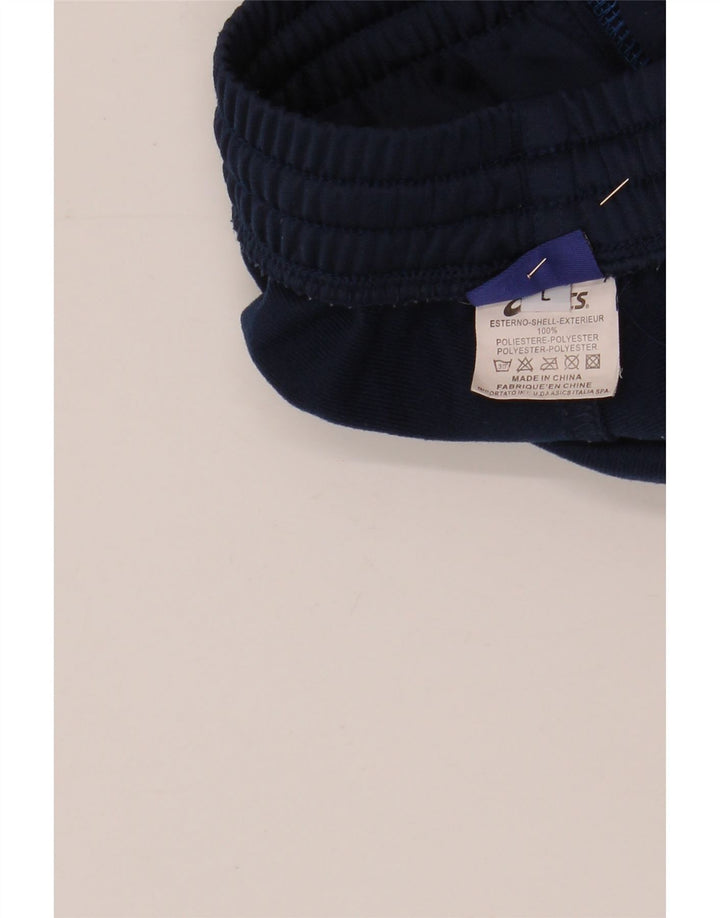 Calça de treino masculina ASICS grande poliéster azul marinho