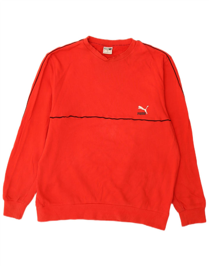 Puma moletom masculino jumper grande algodão vermelho