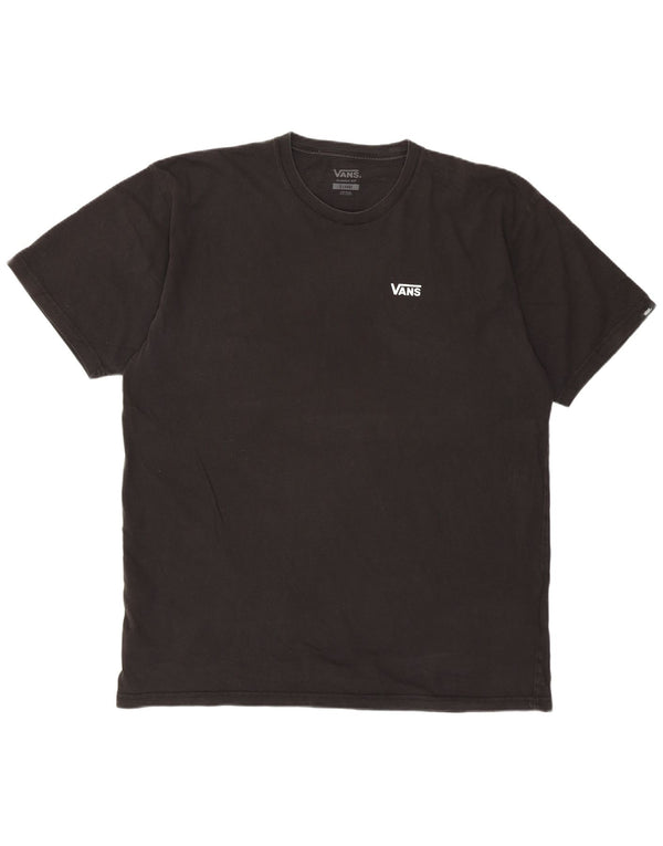 Vans Mens Classic Fit T-Shirt Top XL Black Cotton
