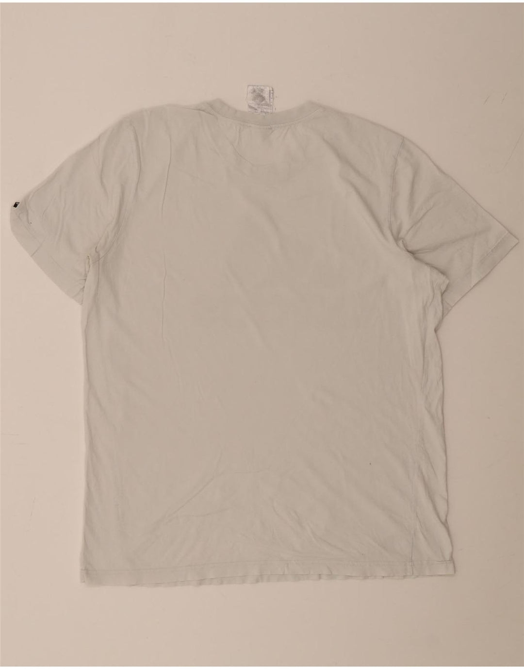 ADIDAS Mens Graphic T-Shirt Top Grande Algodão Branco