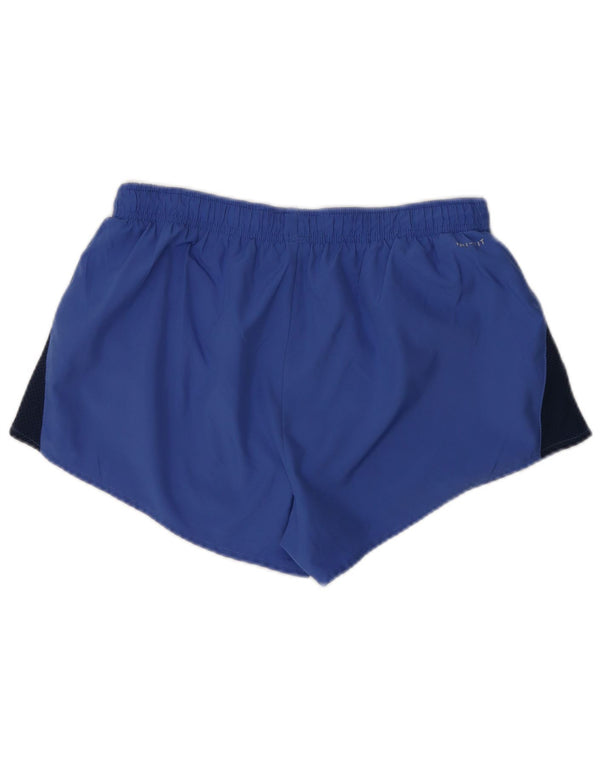 Shorts esportivos femininos Nike UK 12 poliéster azul médio