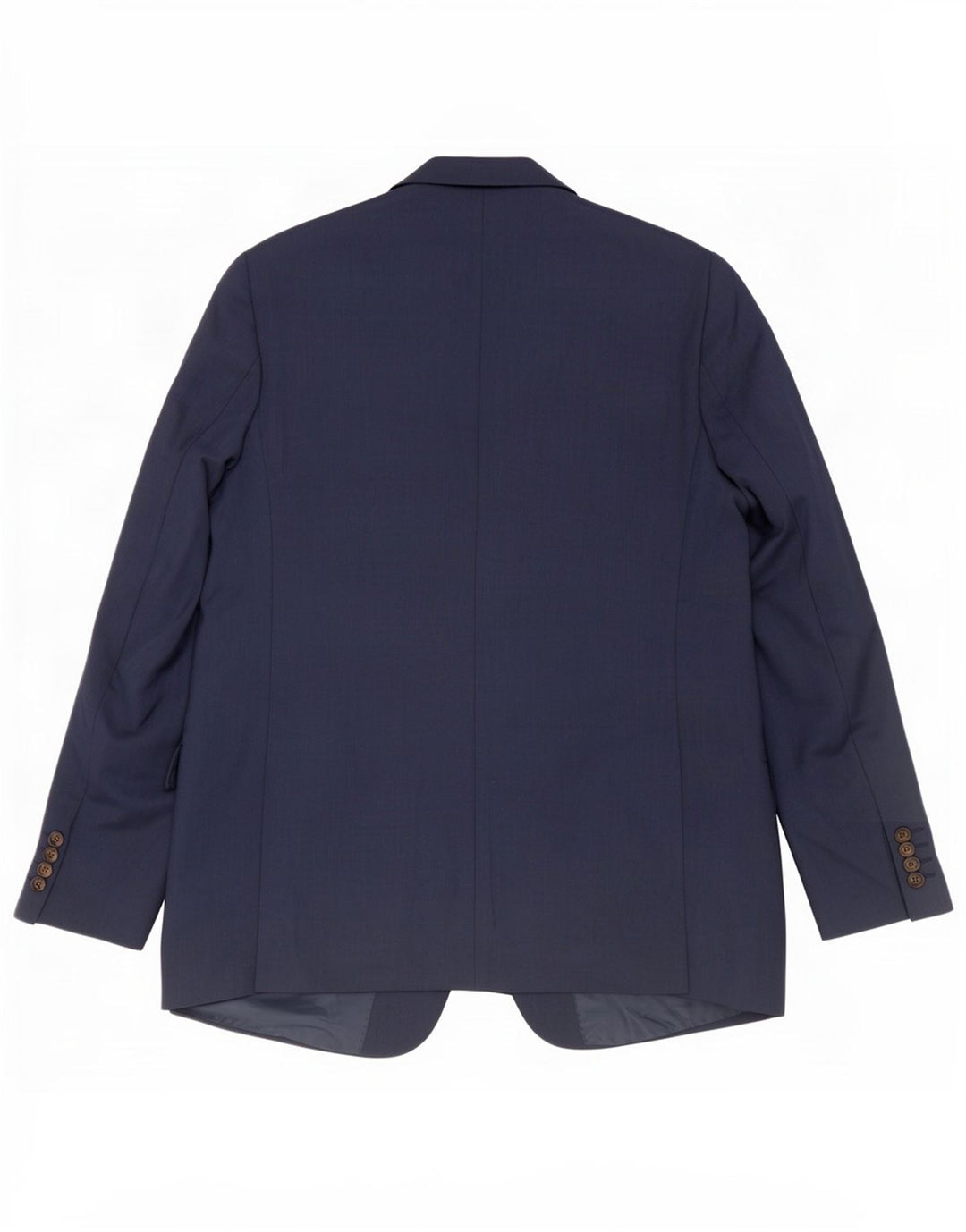 Jaqueta blazer masculina de 2 botões Marks & Spencer Reino Unido 42 grande azul marinho poliéster