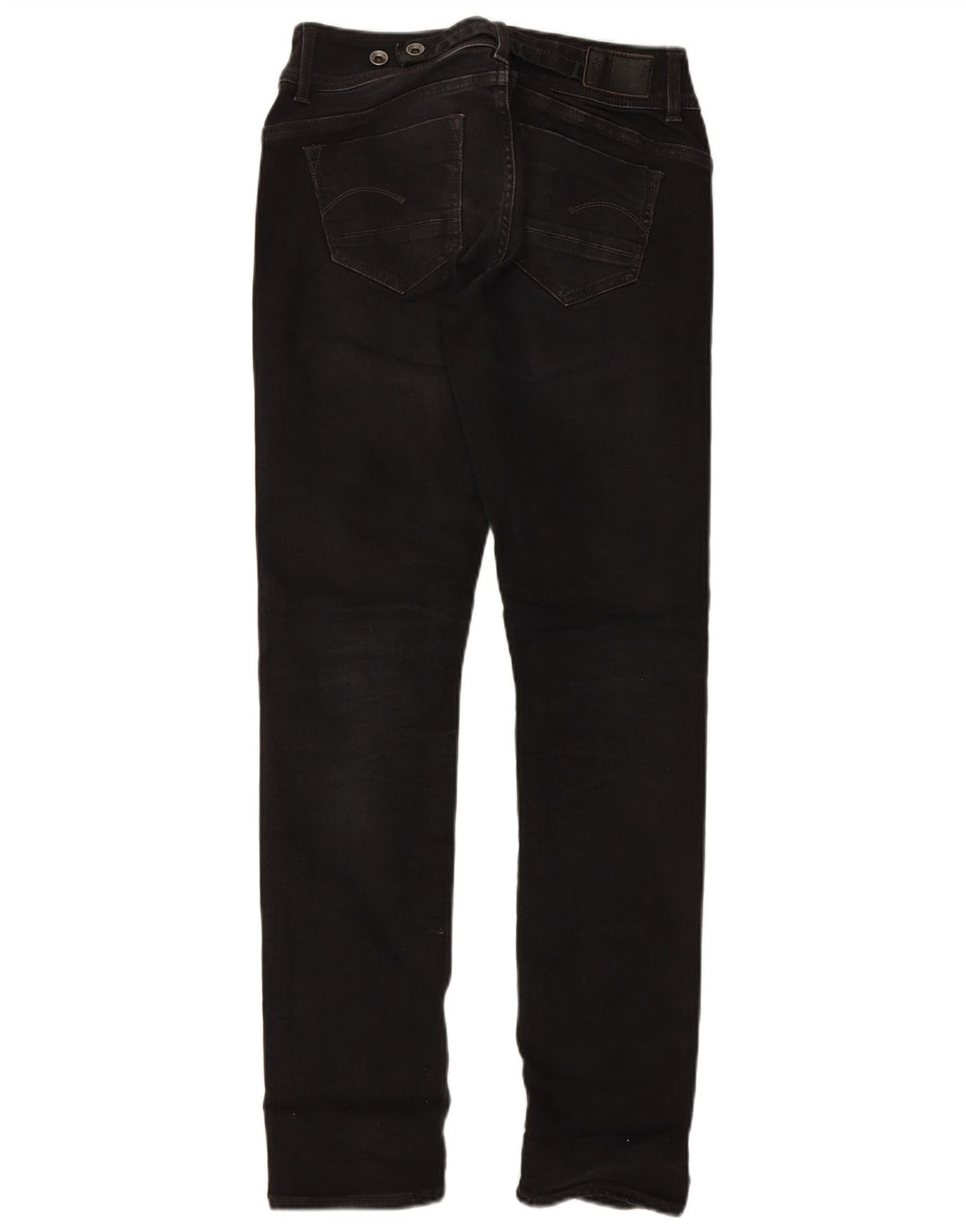 Jeans retos femininos G-STAR W29 L32 algodão cinza
