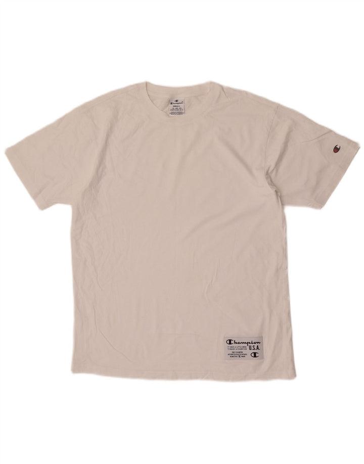 Camiseta masculina Champion pequena branca