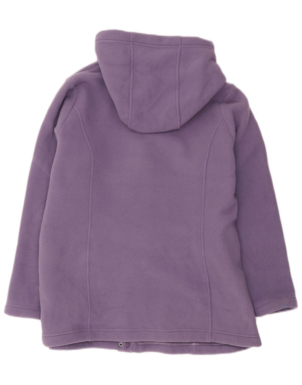 Jaqueta feminina com capuz Marks & Spencer UK 18 XL algodão roxo