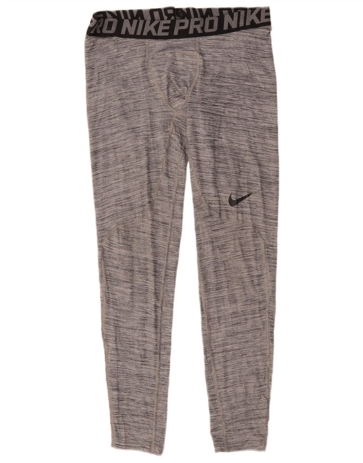 Leggings Nike Dri Fit Graphic Masculino Grande Cinza Salpicado