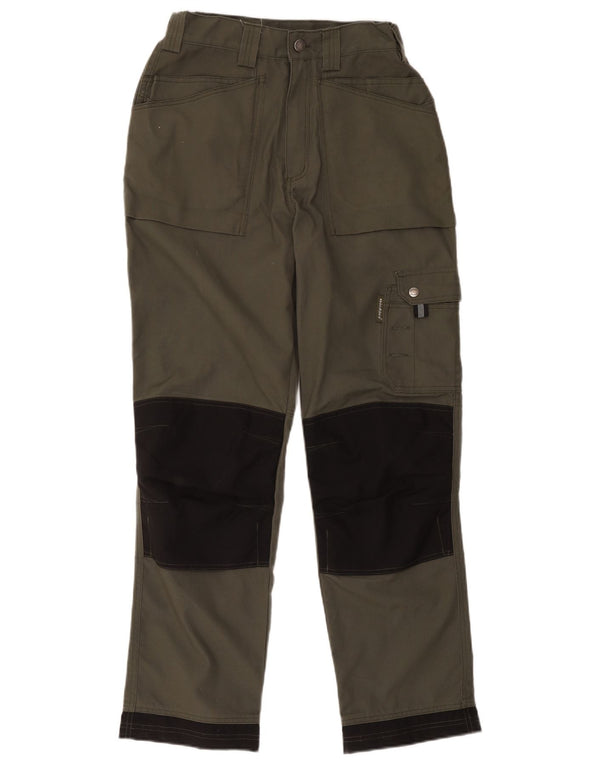 Calças cargo retas masculinas Dickies W28 L31 cáqui Colourblock poliéster