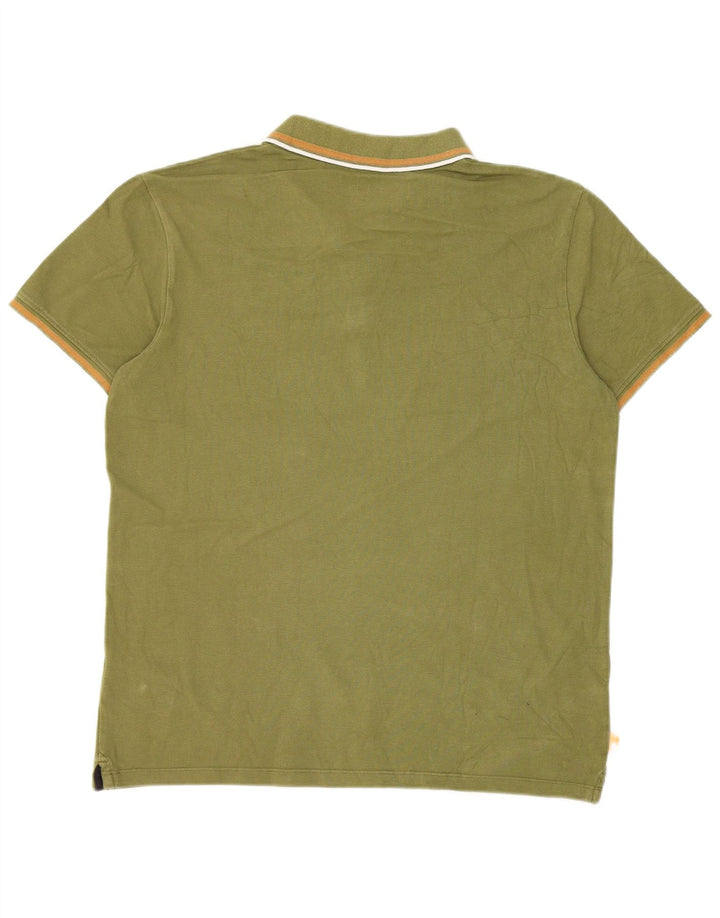 Camisa polo masculina Timberland grande algodão cáqui