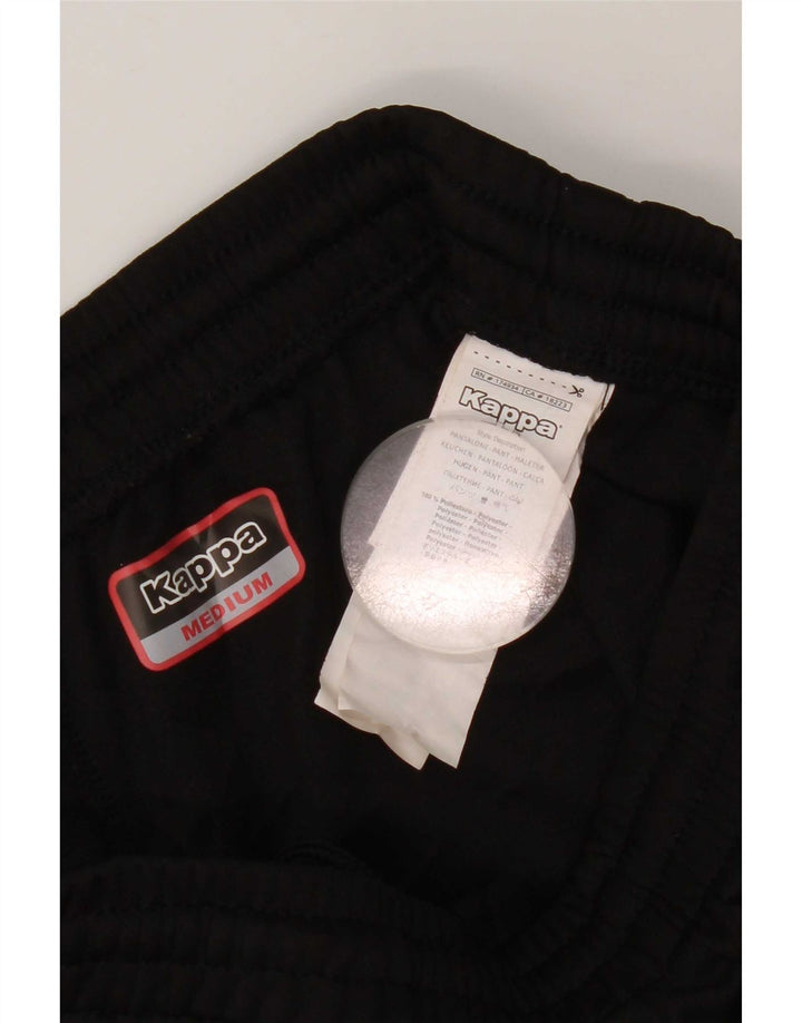 Calça de treino Kappa masculina Corby Rugby Club poliéster preto médio