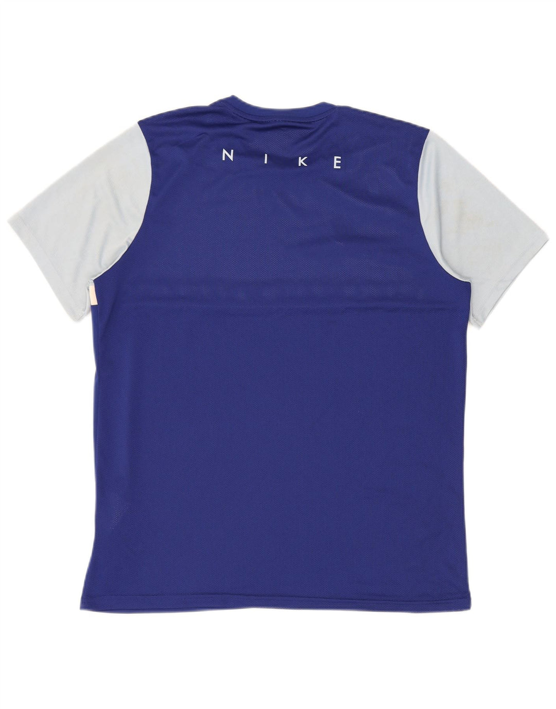 Camiseta masculina Nike Dri Fit Top XL azul colorblock poliéster
