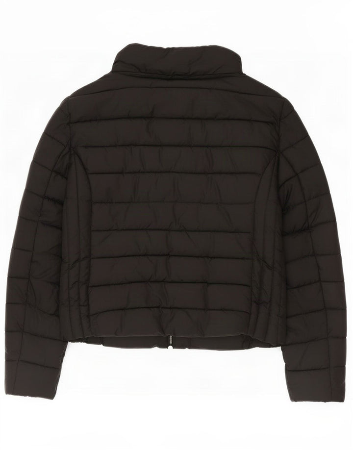 Jaqueta acolchoada Trafaluc feminina Zara Reino Unido 16 grande nylon preto