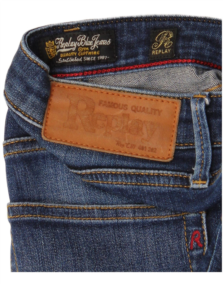 Replay Jeans Slim Feminino W32 L27 Azul