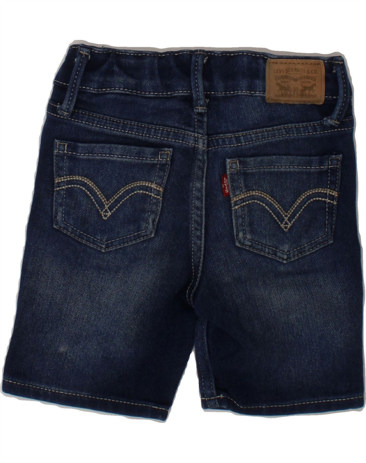 LEVI'S Girls Denim Bermuda Shorts 2-3 Years W20  Navy Blue Cotton Vintage Levi's and Second-Hand Levi's from Messina Hembry 