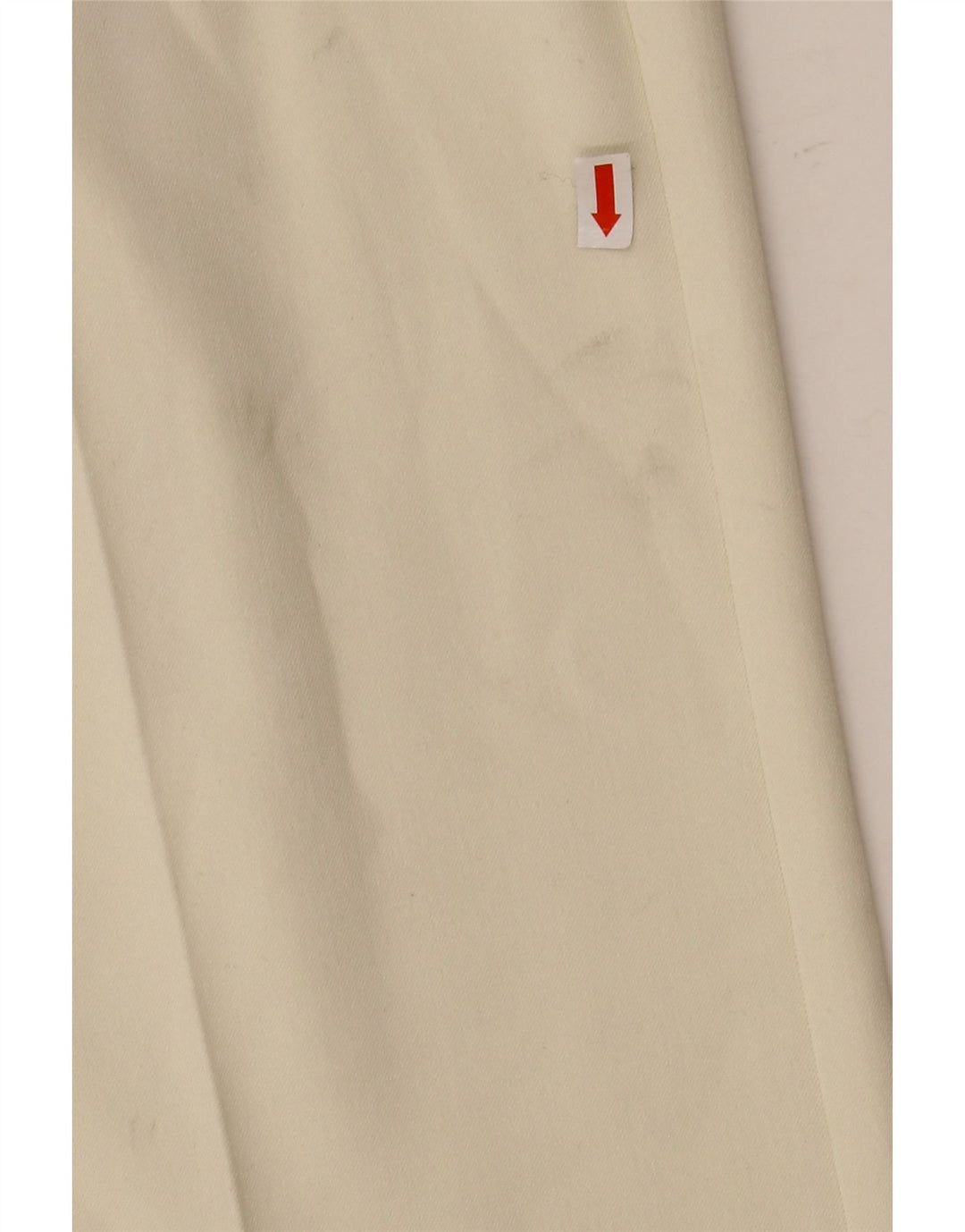 ROCCOBAROCCO Calça feminina de terno reto IT 44 Médio W27 L30 Off White