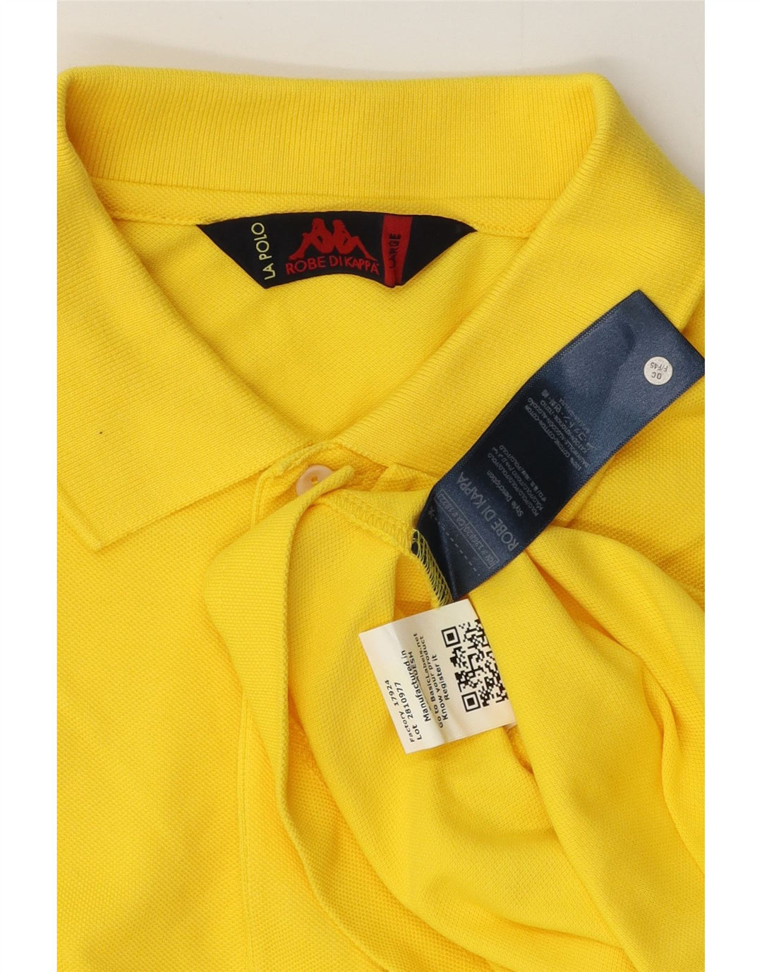 Camisa polo masculina KAPPA grande algodão amarelo