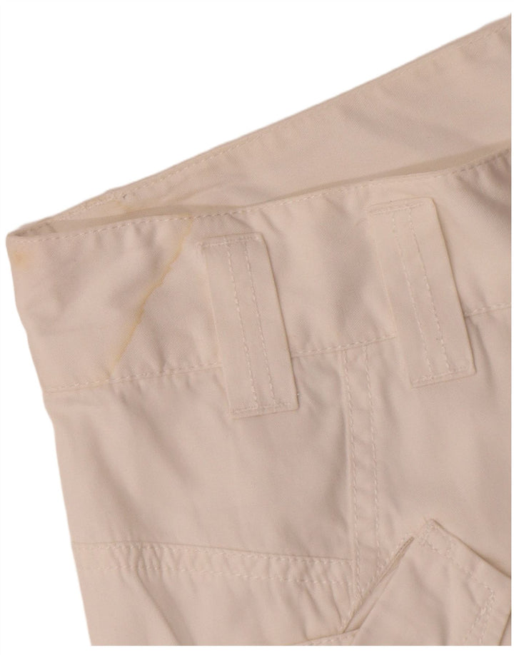 Shorts cargo feminino Diesel W28 médio algodão branco