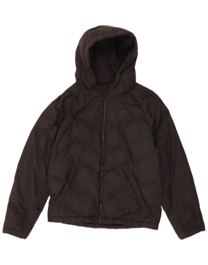 Jaqueta acolchoada com capuz Nike Girls 12-13 anos grande poliéster preto