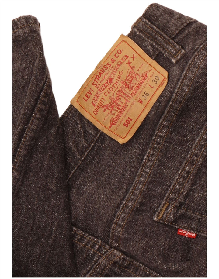 Jeans Levis 501 Straight Masculino W36 L30 Cinza