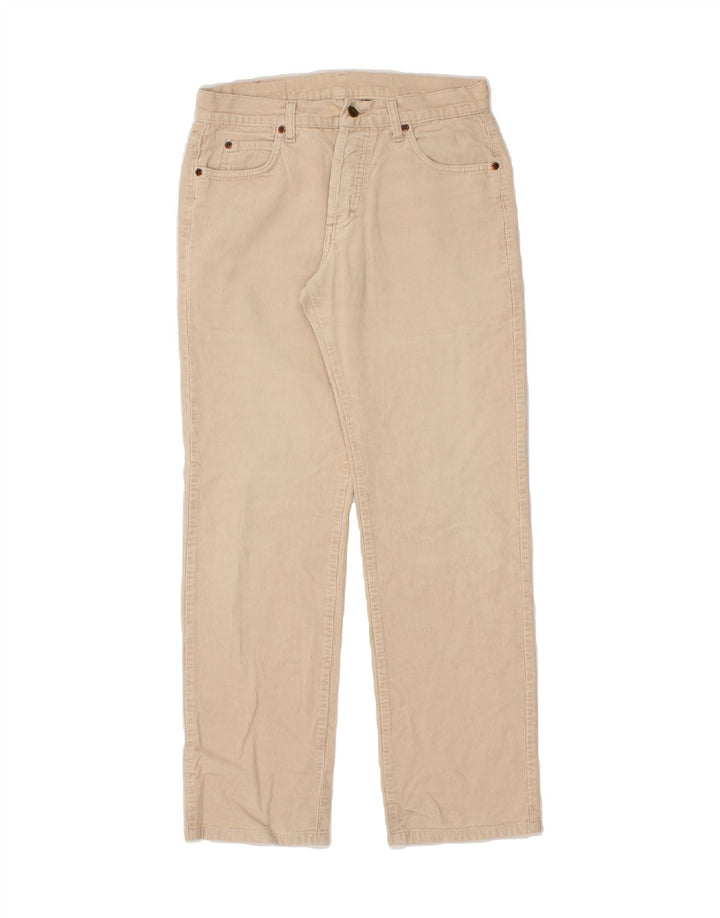 LEE Mens Straight Corduroy Trousers W31 L30 Off White Cotton Vintage Lee and Second-Hand Lee from Messina Hembry 
