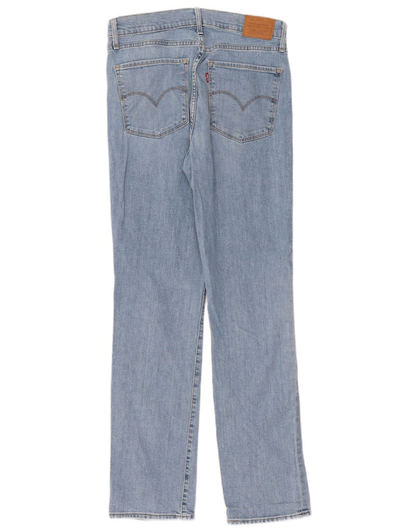Calça jeans feminina Levi's 724 High Rise Straight W29 L30 azul algodão